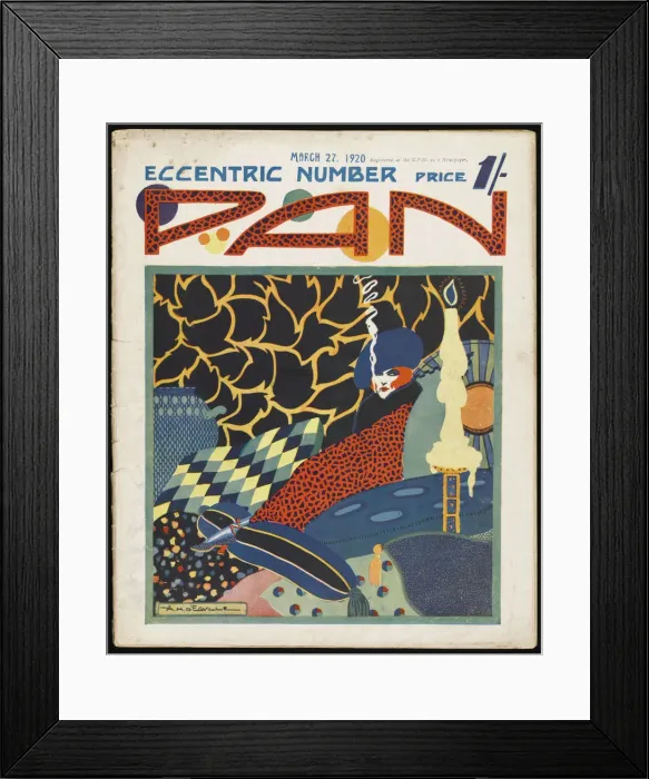 Framed Print : Smoking Cigarette 1920 Framed Print : Smoking Cigarette 1920