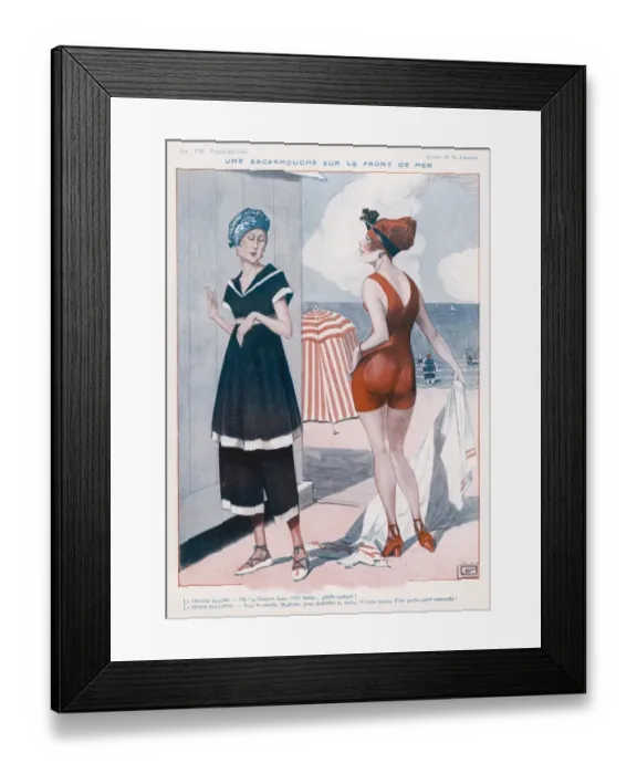 Framed Print : Swimwear / Women / 1918 Framed Print : Swimwear / Women / 1918