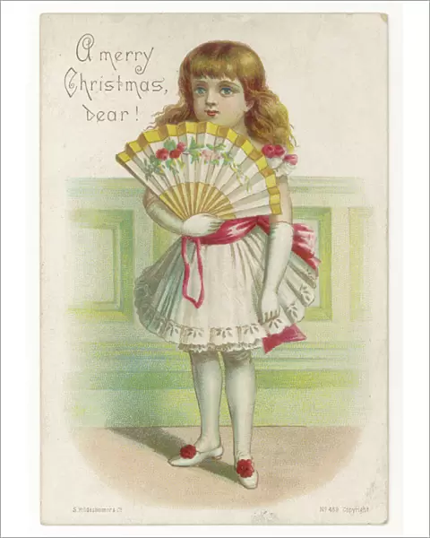 Girl with Fan 1870S