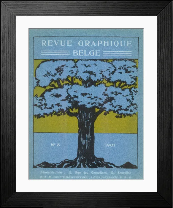 Framed Print : Tree / Revue Belge 1907 Framed Print : Tree / Revue Belge 1907
