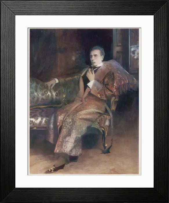 Framed Print : William Gillette  /  Holmes