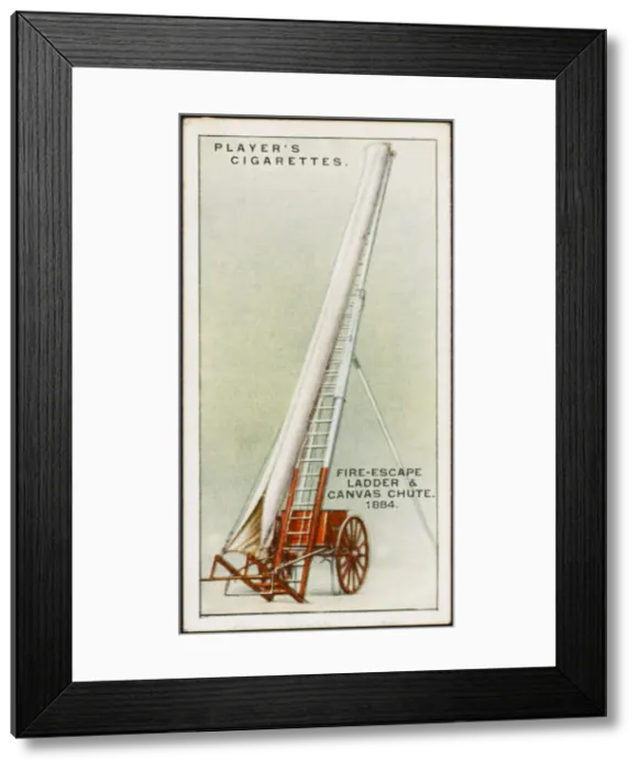 Framed Print : Fire Escape Shute / 1884 Framed Print : Fire Escape Shute / 1884