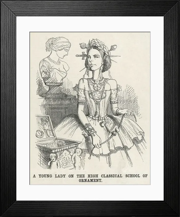 Framed Print : Vogue for Antique Jewels Framed Print : Vogue for Antique Jewels