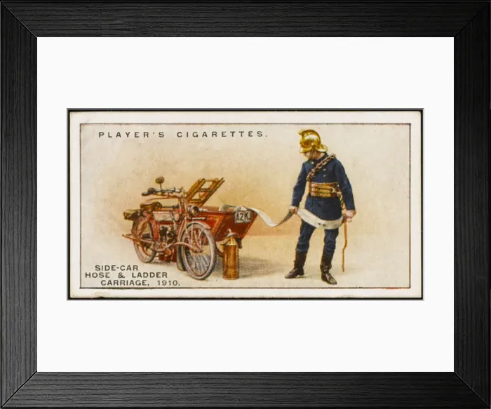 Framed Print : Fire Motor-Cycle / Sidecar Framed Print : Fire Motor-Cycle / Sidecar