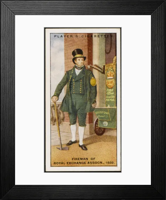 Framed Print : Royal Exchange Fireman Framed Print : Royal Exchange Fireman