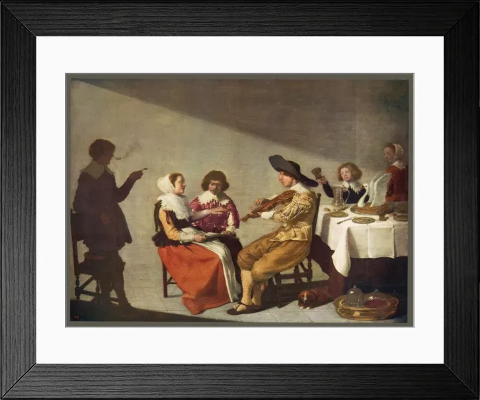 Framed Print : Dutch Musical Party Framed Print : Dutch Musical Party