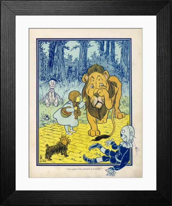Framed Print : Wizard of Oz / Characters Framed Print : Wizard of Oz / Characters