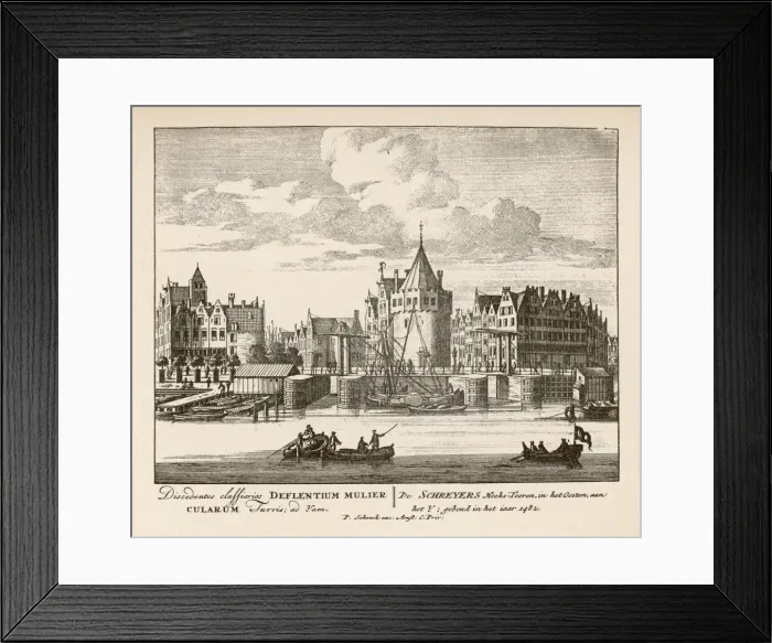 Framed Print : Amsterdam Water Scene Framed Print : Amsterdam Water Scene
