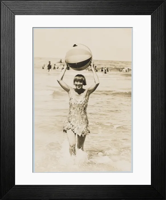 Framed Print : Leafy Swimwear 1927 Framed Print : Leafy Swimwear 1927