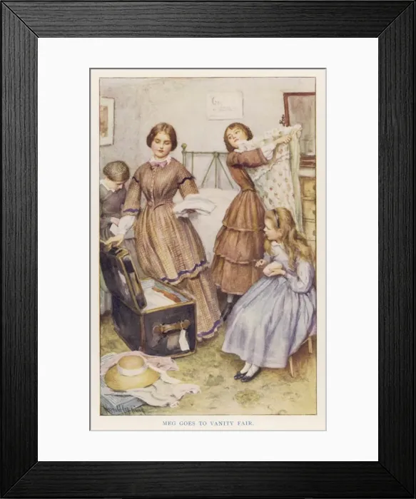Framed Print : Little Women / Meg / Packing Framed Print : Little Women / Meg / Packing