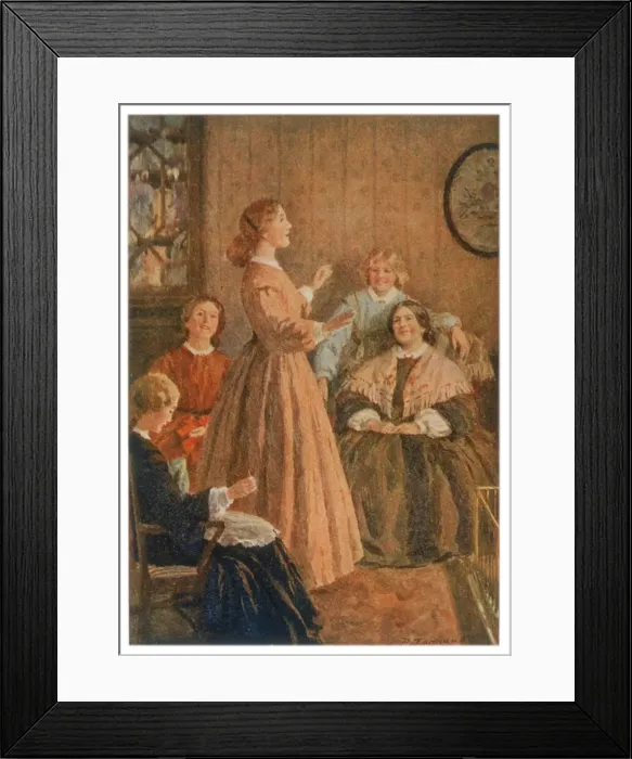 Framed Print : Little Women / Singing Framed Print : Little Women / Singing