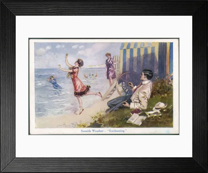 Framed Print : Swimwear / Women C. 1905 Framed Print : Swimwear / Women C. 1905
