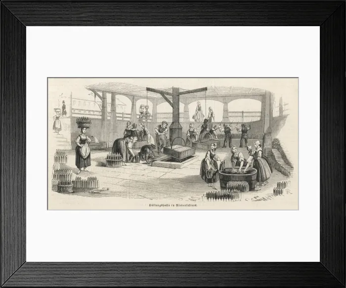 Framed Print : Mineral Water Bottling Framed Print : Mineral Water Bottling