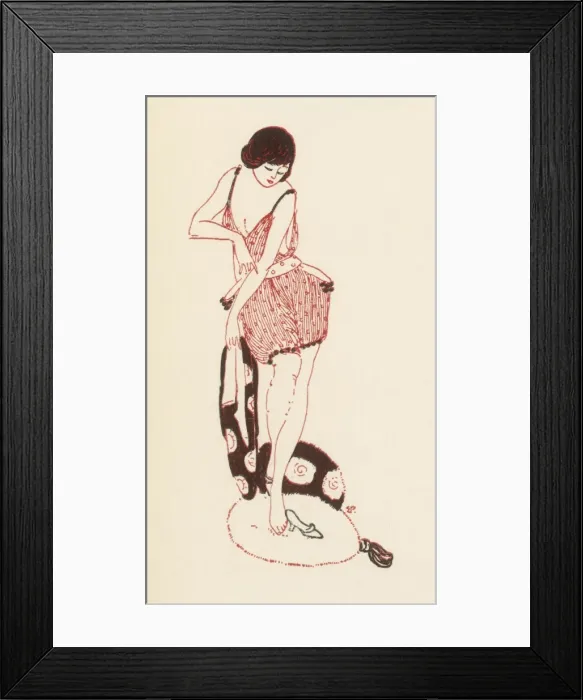 Framed Print : Bon Ton / Cami-Knickers Framed Print : Bon Ton / Cami-Knickers