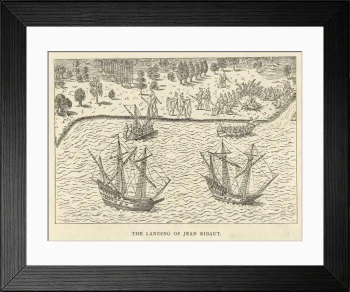 Framed Print : Ribaut in South Carolina Framed Print : Ribaut in South Carolina