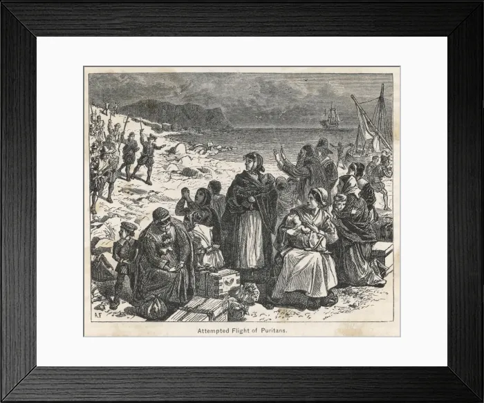 Framed Print : Pilgrims in Holland