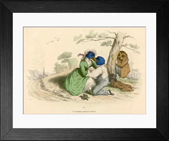 Framed Print : Lovers Spied On Framed Print : Lovers Spied On