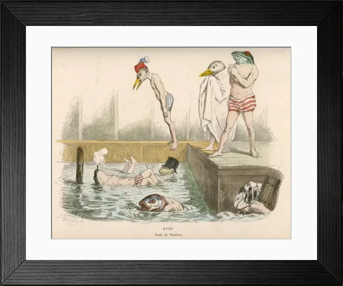 Framed Print : Birds Bathing Framed Print : Birds Bathing