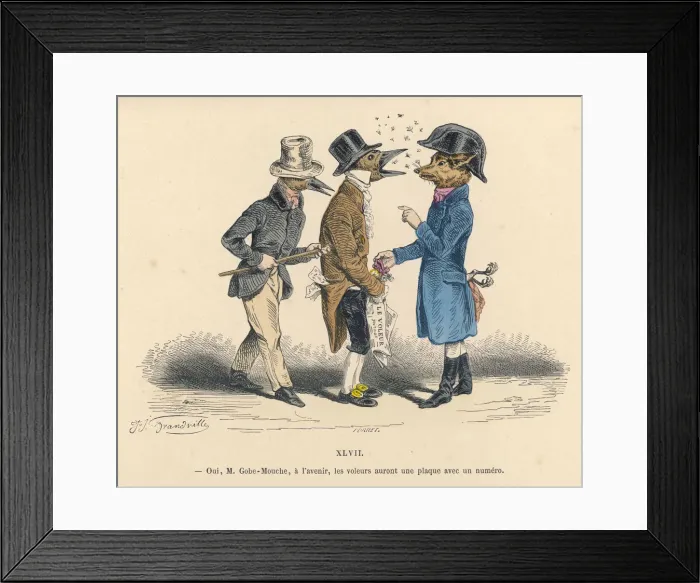 Framed Print : Dog and Bird Framed Print : Dog and Bird