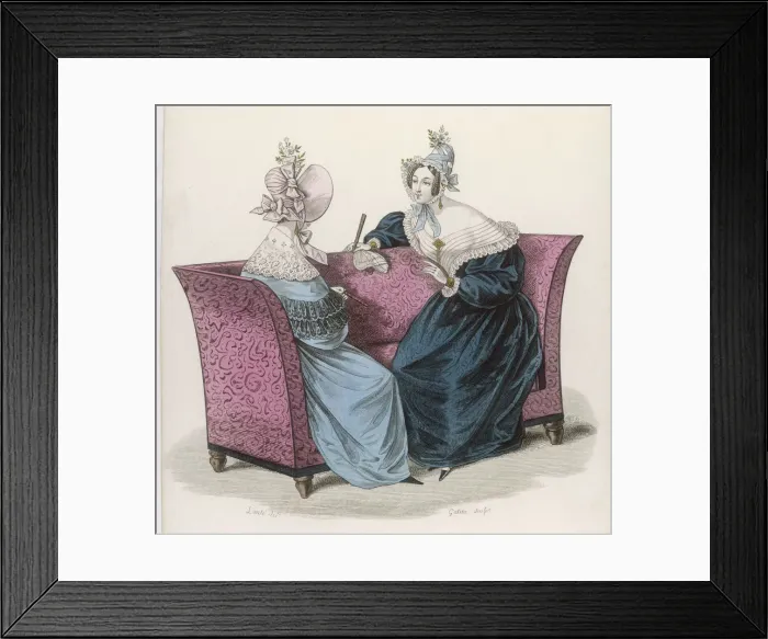 Framed Print : Two Ladies Talking Framed Print : Two Ladies Talking