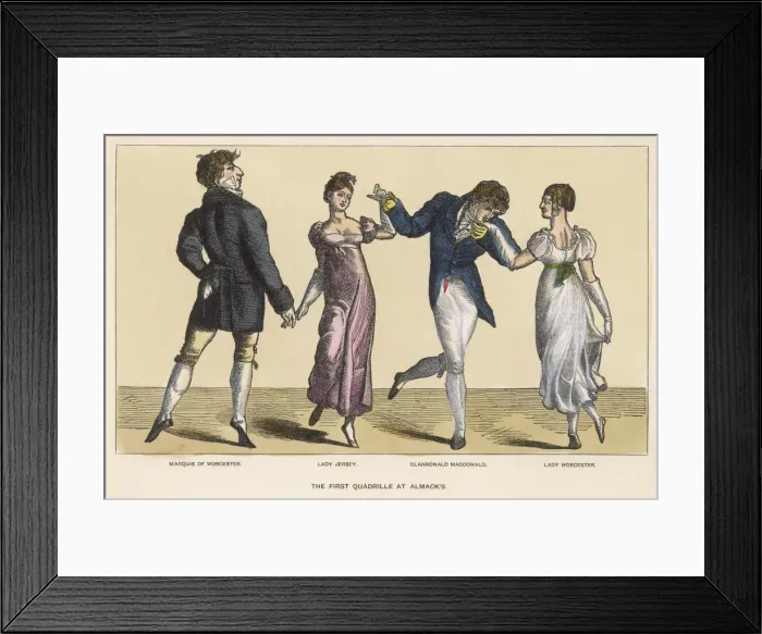 Framed Print : Dancing a Quadrille Framed Print : Dancing a Quadrille