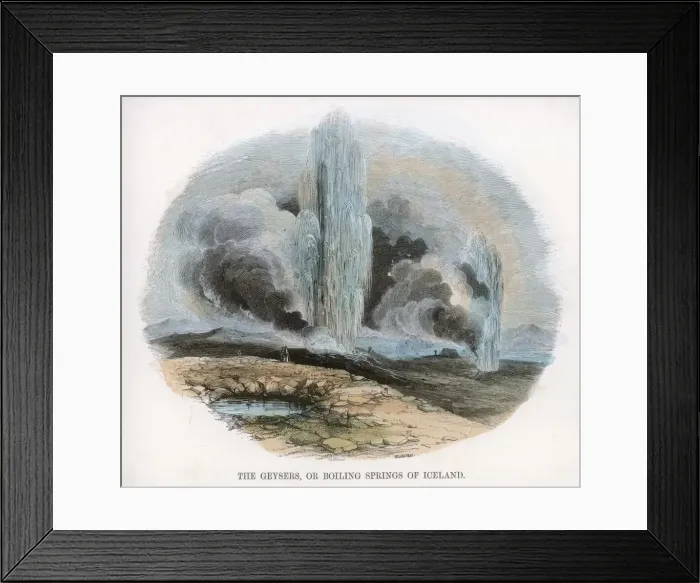 Framed Print : Geyser in Iceland Framed Print : Geyser in Iceland