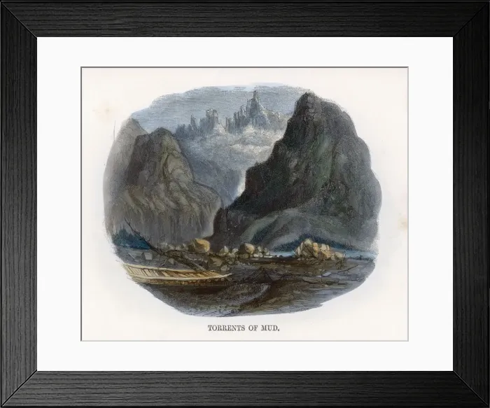Framed Print : Flood in Swiss Valley Framed Print : Flood in Swiss Valley