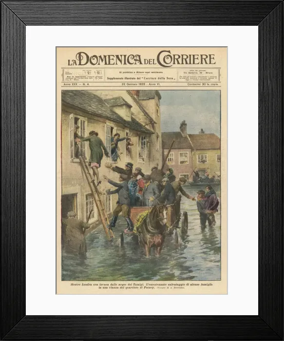 Framed Print : Thames Floods at Putney Framed Print : Thames Floods at Putney