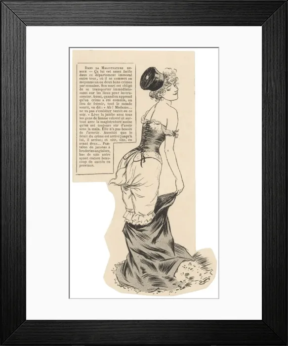 Framed Print : Showing her Dreawers Framed Print : Showing her Dreawers