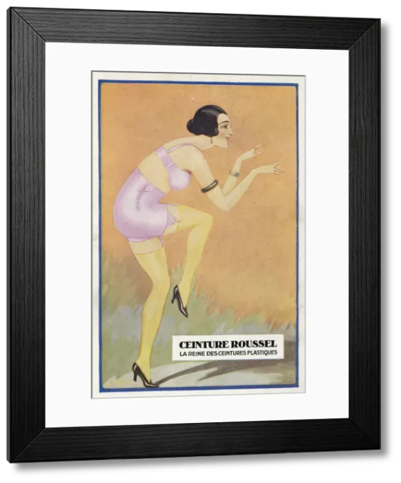 Framed Print : Corset Belt Circa 1929 Framed Print : Corset Belt Circa 1929