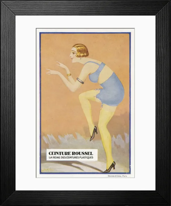 Framed Print : Corset Belt Circa 1929 Framed Print : Corset Belt Circa 1929