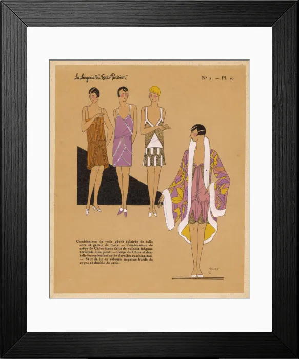 Framed Print : Twenties Slips Framed Print : Twenties Slips