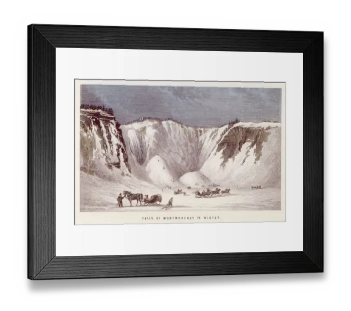 Framed Print : Montmorency Falls Framed Print : Montmorency Falls
