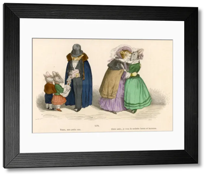 Framed Print : Society Cats and Rats Framed Print : Society Cats and Rats