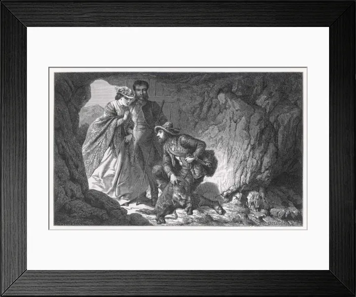 Framed Print : Grotto Del Cane