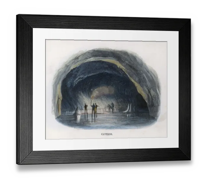 Framed Print : Ice-Grotto in Iceland Framed Print : Ice-Grotto in Iceland