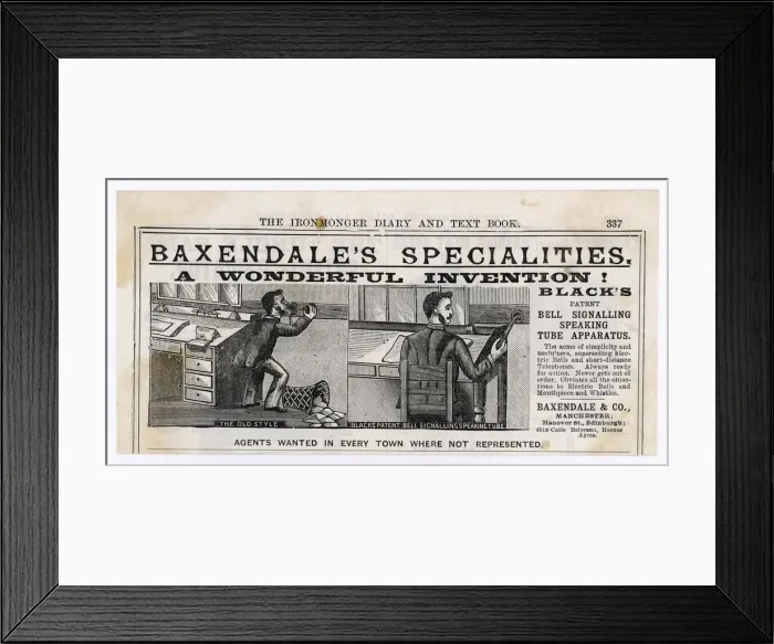 Framed Print : Advert. Bells Phone Framed Print : Advert. Bells Phone
