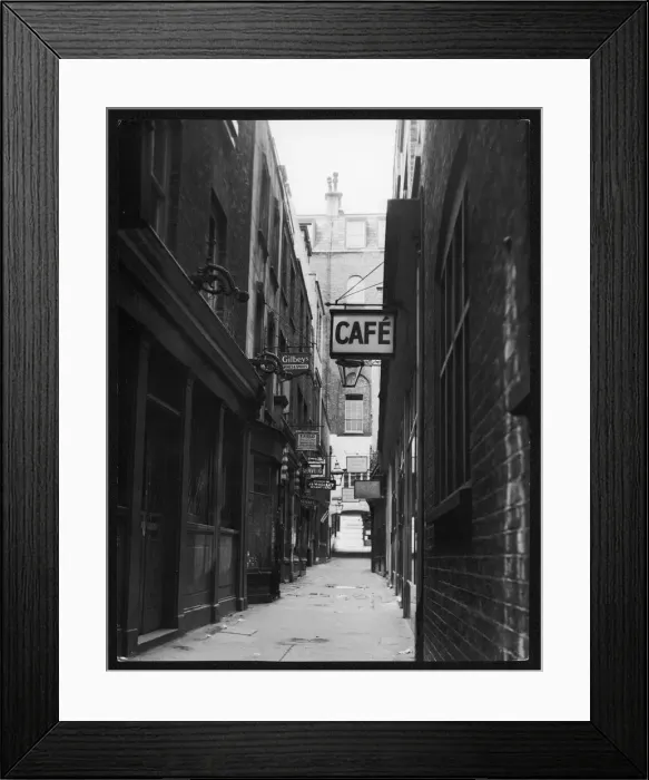 Framed Print : Crown Passage, Mayfair Framed Print : Crown Passage, Mayfair