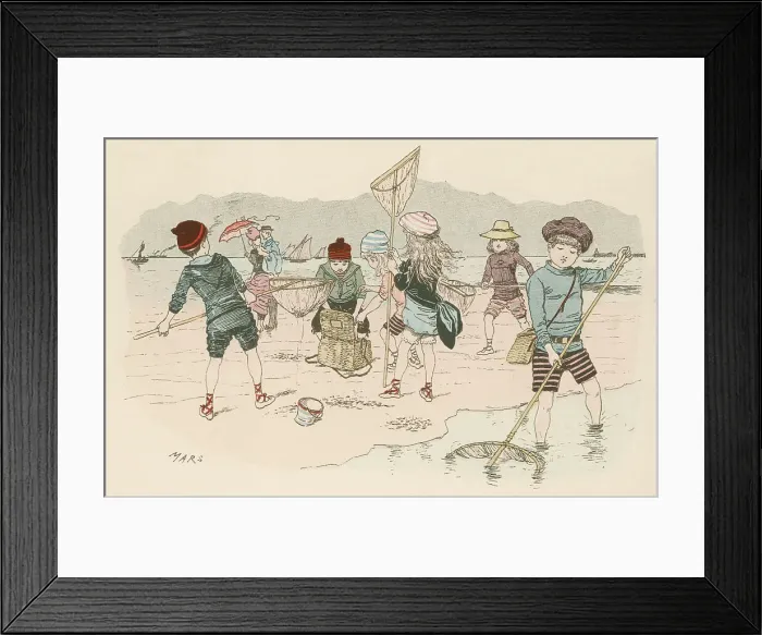 Framed Print : Shrimping / Ostend / C. 1885 Framed Print : Shrimping / Ostend / C. 1885