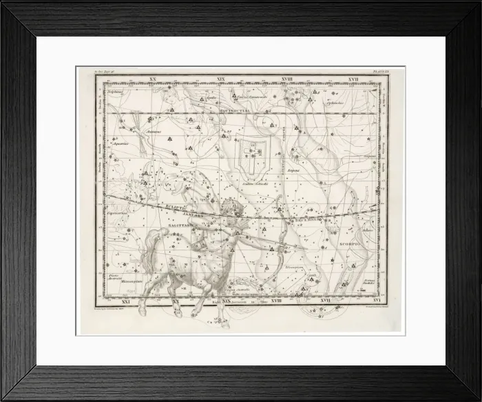 Framed Print : Whittaker Star Map 20 Framed Print : Whittaker Star Map 20