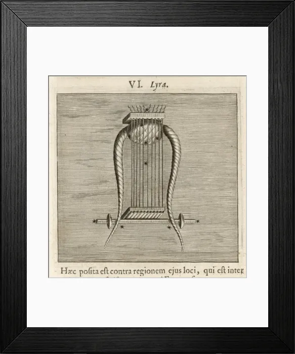 Framed Print : Hyginus / Lyra Framed Print : Hyginus / Lyra