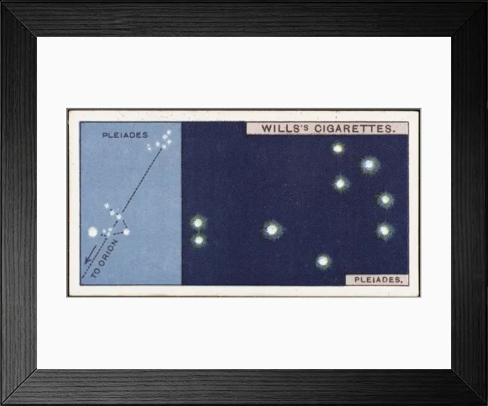 Framed Print : Pleiades (Cig. Card) Framed Print : Pleiades (Cig. Card)