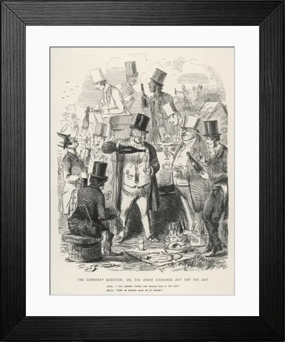 Framed Print : City Men at the Races Framed Print : City Men at the Races