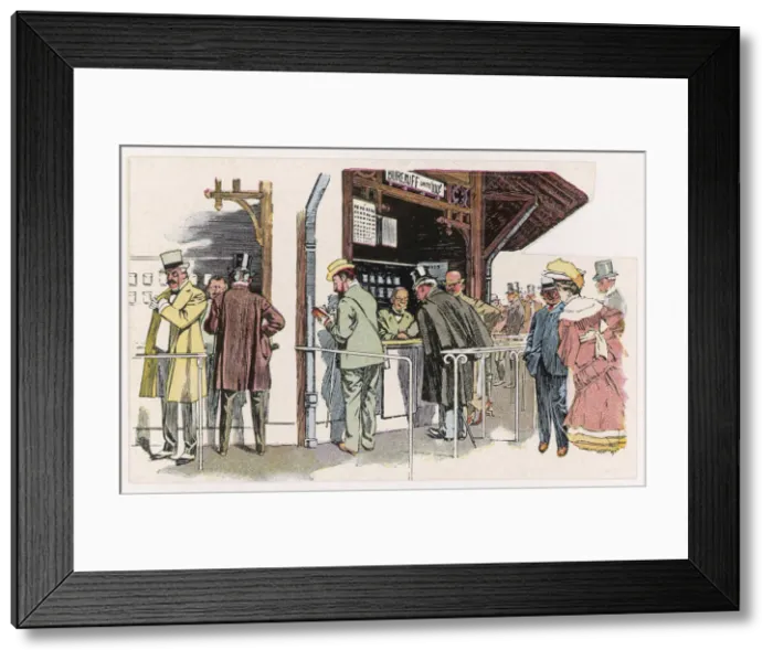 Framed Print : Pari-Mutuel Betting Framed Print : Pari-Mutuel Betting