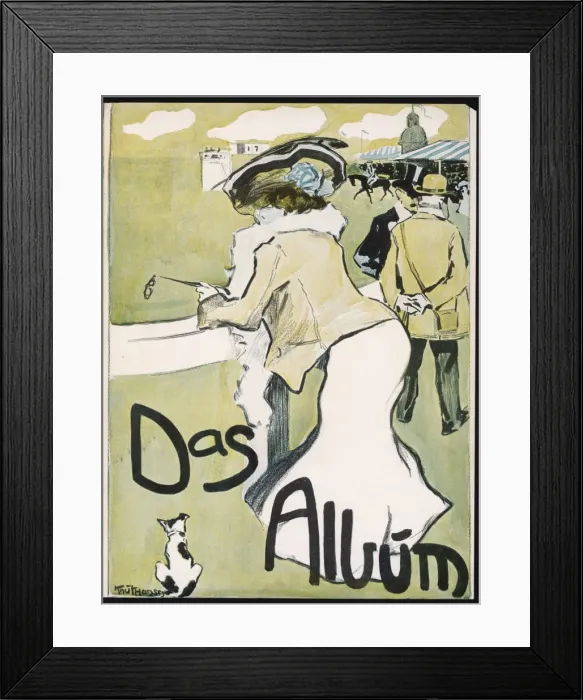 Framed Print : Female Race Goer 1903 Framed Print : Female Race Goer 1903