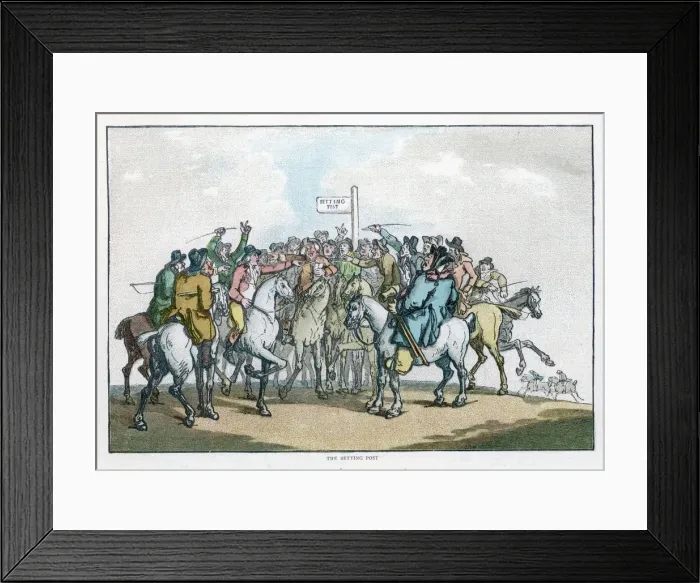 Framed Print : The Betting Post Framed Print : The Betting Post