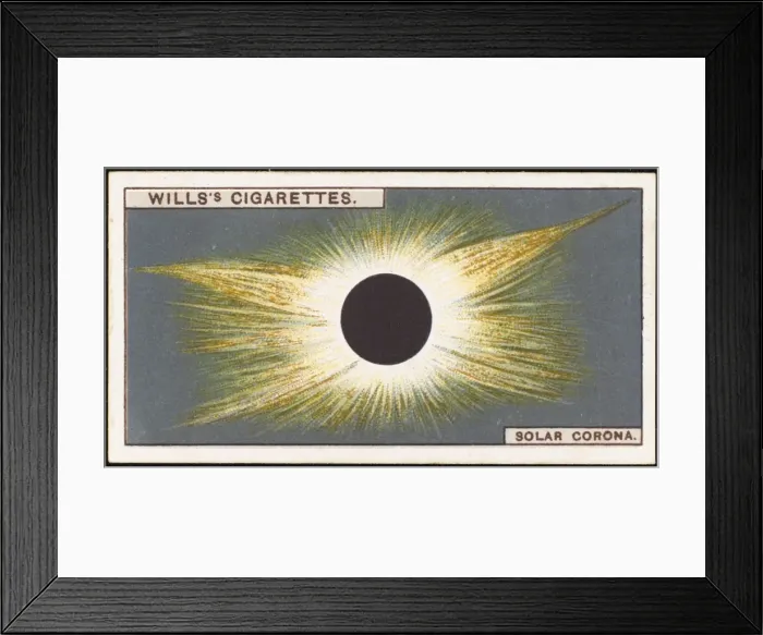 Framed Print : Solar Corona (Cig Card) Framed Print : Solar Corona (Cig Card)