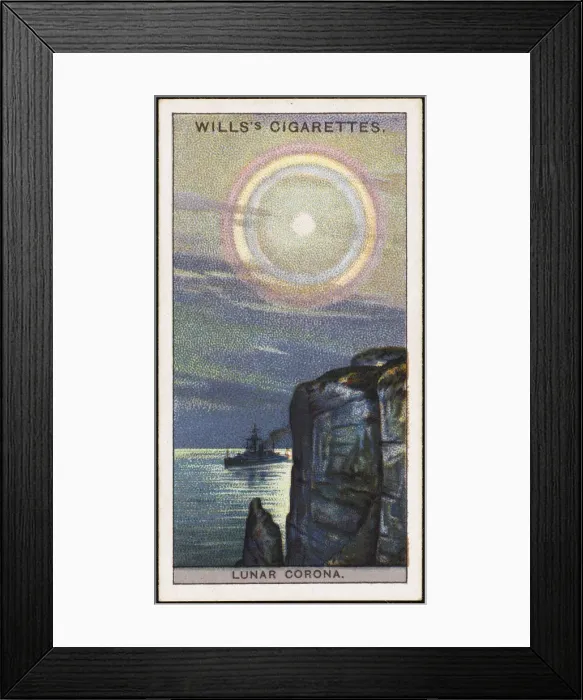 Framed Print : Lunar Corona (Cig Card)