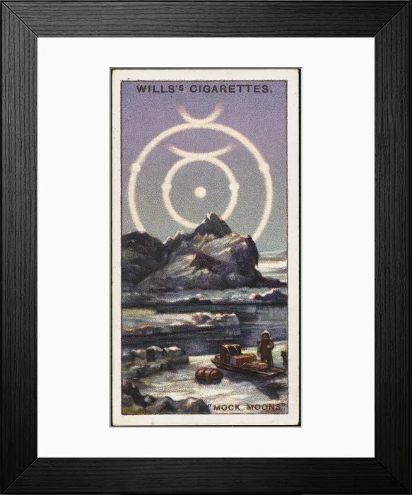 Framed Print : Mock Moons (Cig Card) Framed Print : Mock Moons (Cig Card)