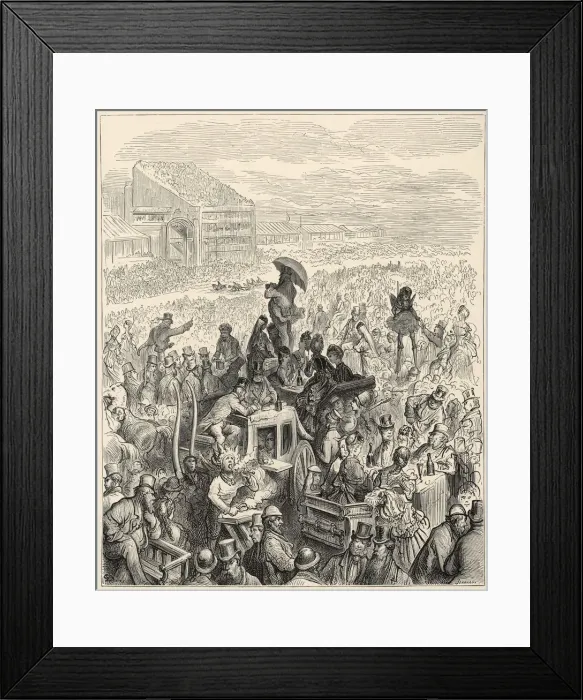 Framed Print : The Derby Crowd (Dore) Framed Print : The Derby Crowd (Dore)
